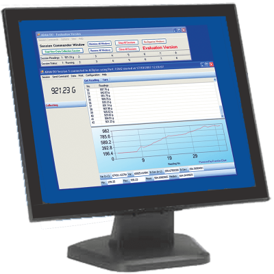 Computer Monitor Showing AdamDU Software on Screen