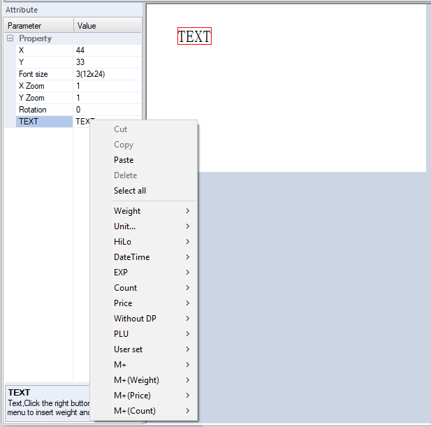 Define Contents of Text Field